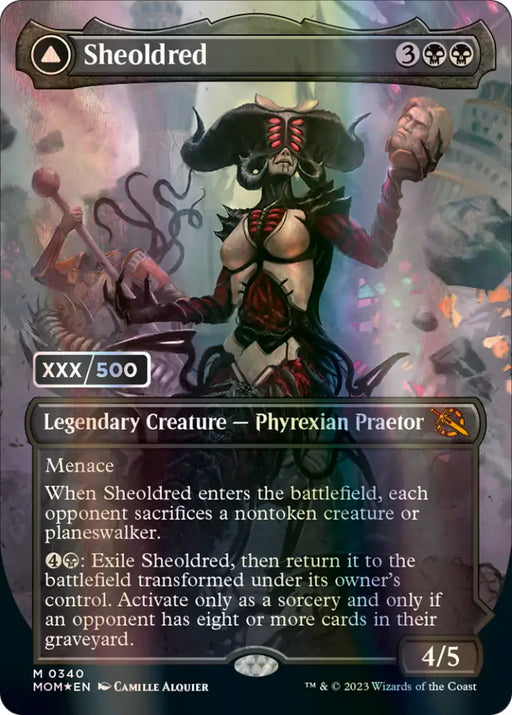 Sheoldred // The True Scriptures (Serialized) [March of the Machine] - MTG Single