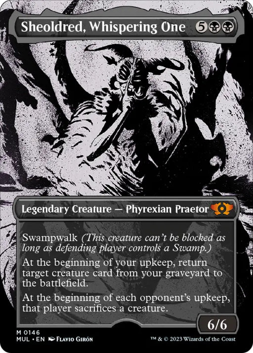 Sheoldred Whispering One (Halo Foil) [Multiverse Legends] - MTG Single