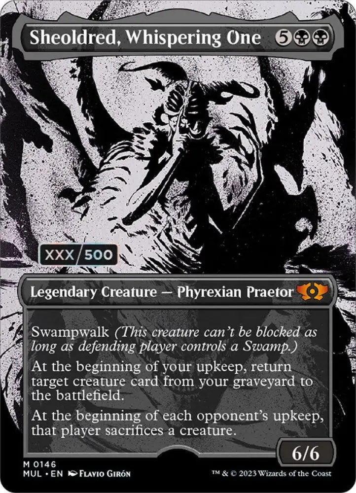 Sheoldred Whispering One (Serialized) [Multiverse Legends] - MTG Single