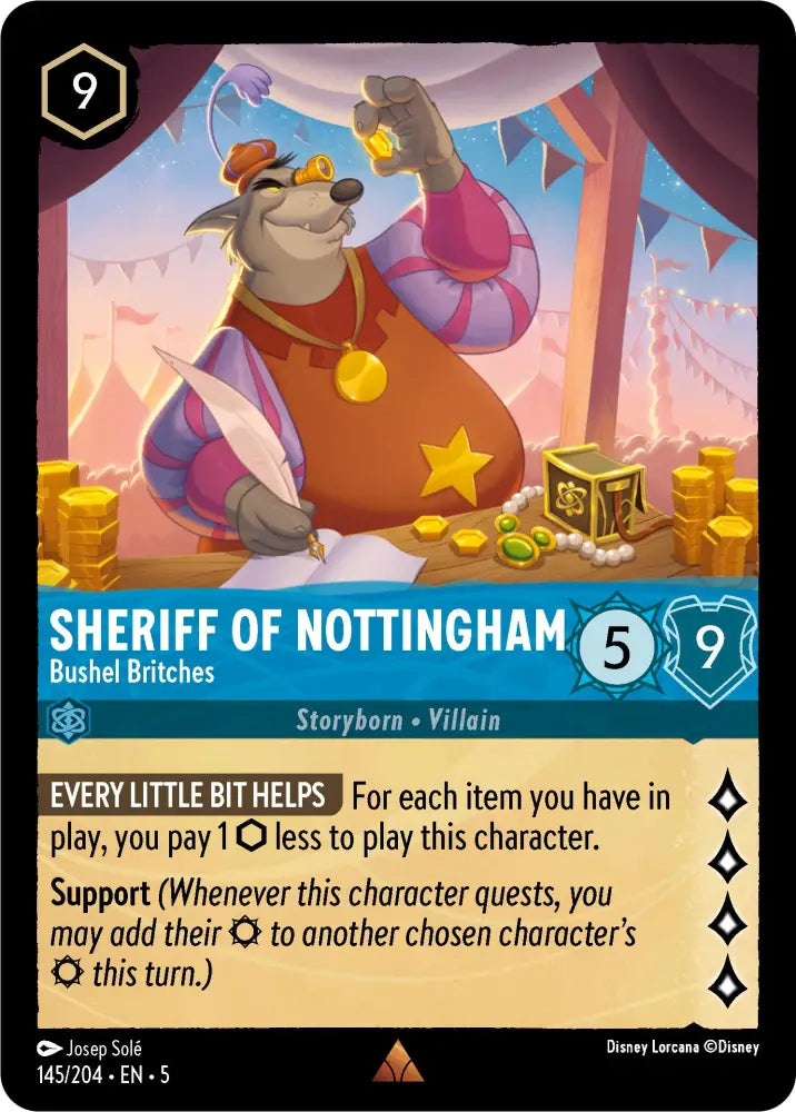 Sheriff of Nottingham - Bushel Britches (145/204) [Shimmering Skies] - Lorcana Single