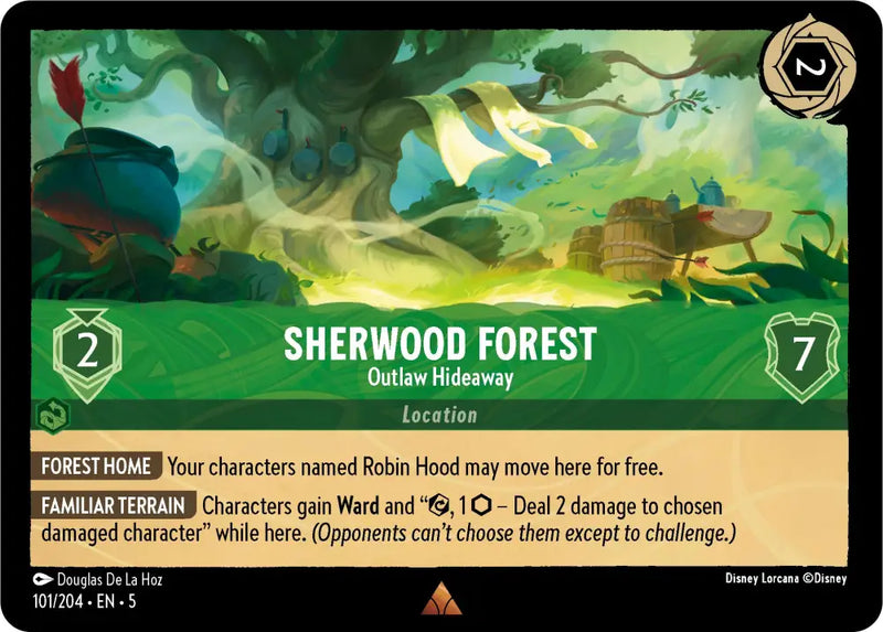 Sherwood Forest - Outlaw Hideaway (101/204) [Shimmering Skies] - Lorcana Single