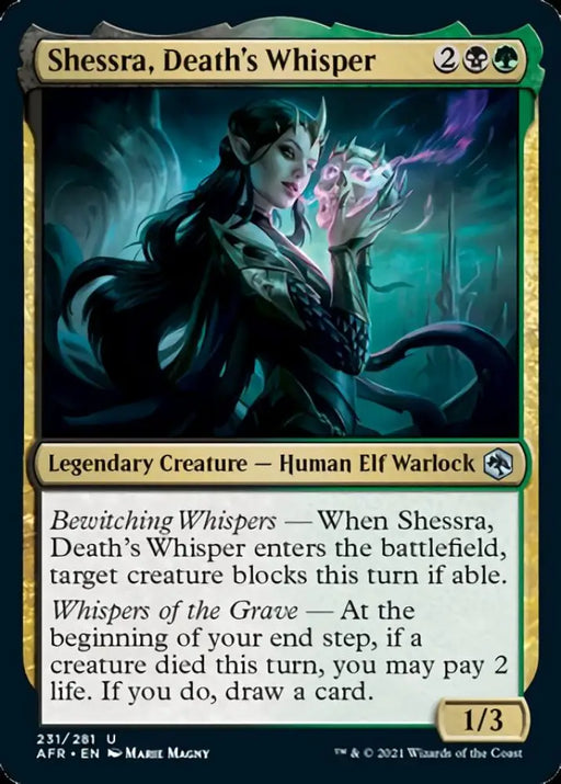 Shessra Death’s Whisper [Dungeons & Dragons: Adventures in the Forgotten Realms] - MTG Single