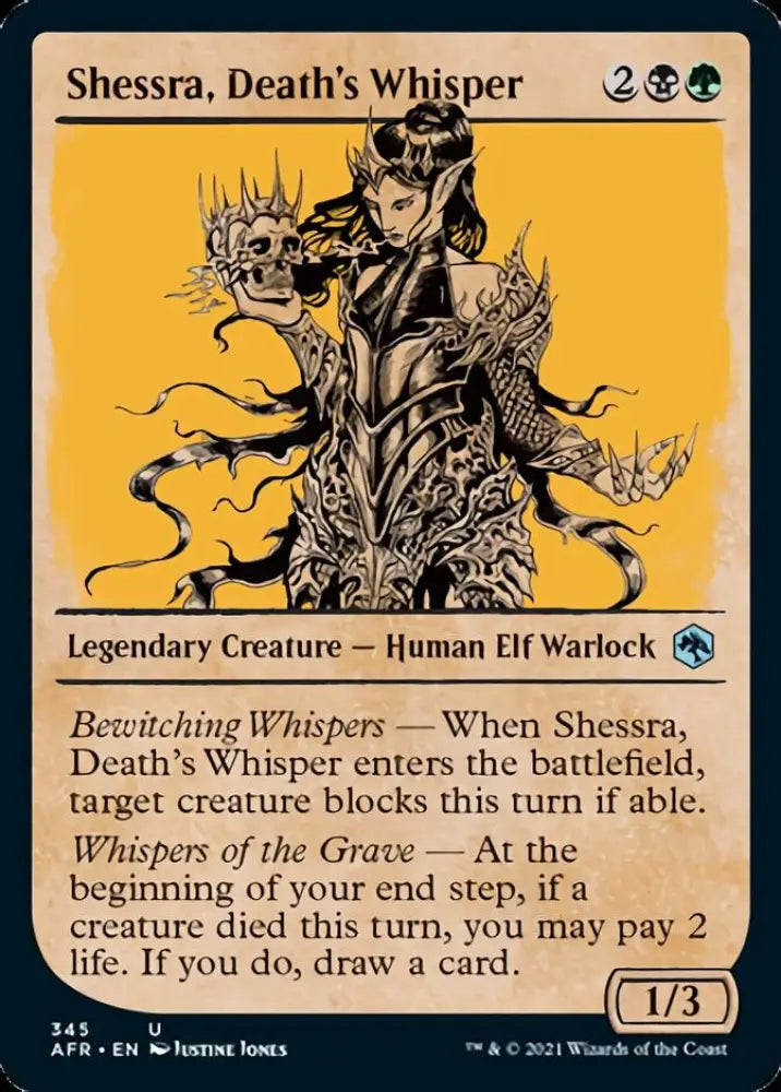 Shessra Death’s Whisper (Showcase) [Dungeons & Dragons: Adventures in the Forgotten Realms] - MTG Single