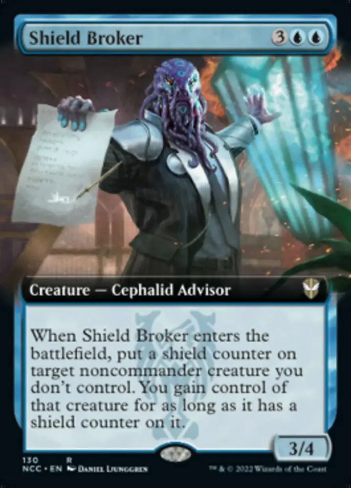 Shield Broker (Extended Art) [Streets of New Capenna Commander] - MTG Single