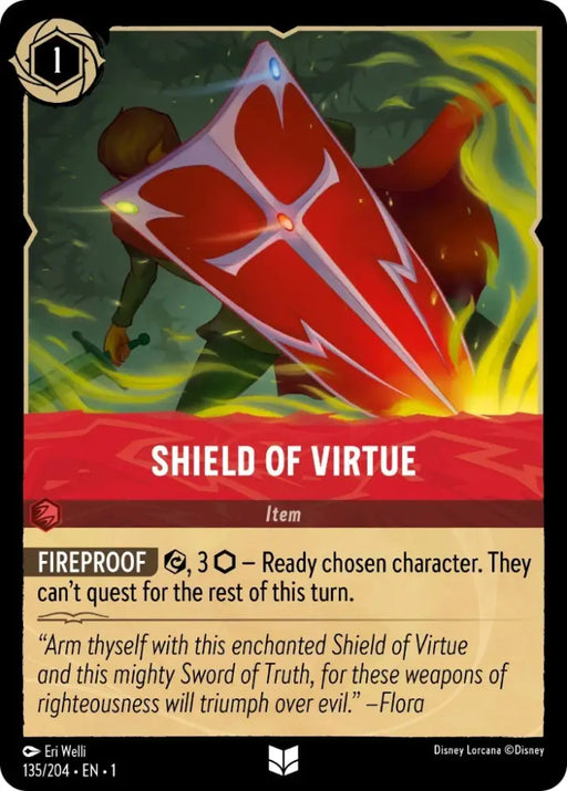 Shield of Virtue (135/204) [The First Chapter] - Lorcana Single