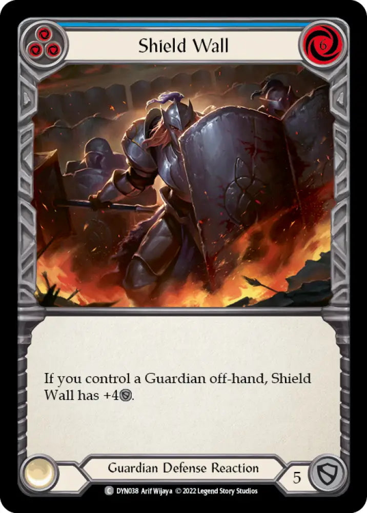 Shield Wall (Blue) [Dynasty] - Flesh And Blood Single
