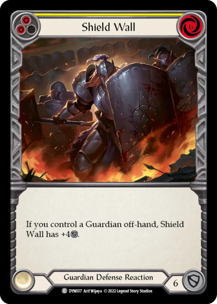 Shield Wall (Yellow) [Dynasty] - Flesh And Blood Single