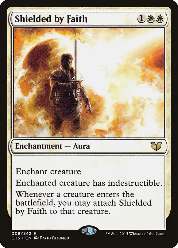 Shielded by Faith [Commander 2015] - MTG Single