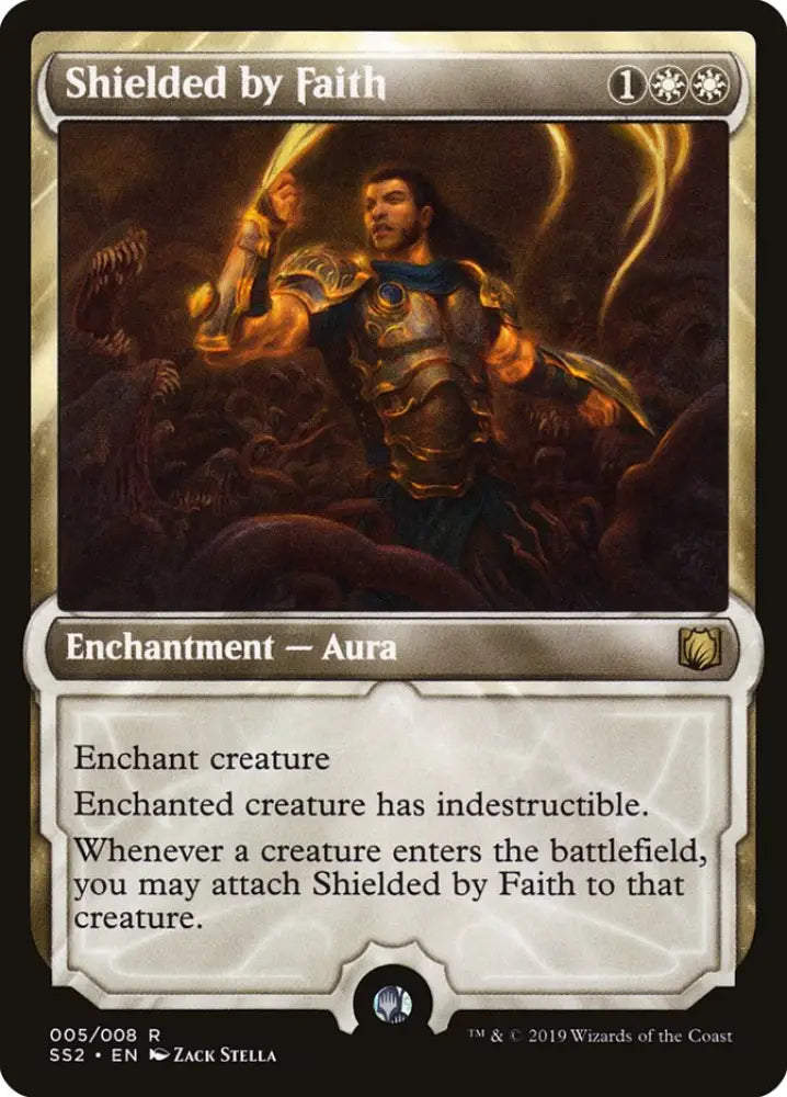 Shielded by Faith [Signature Spellbook: Gideon] - MTG Single
