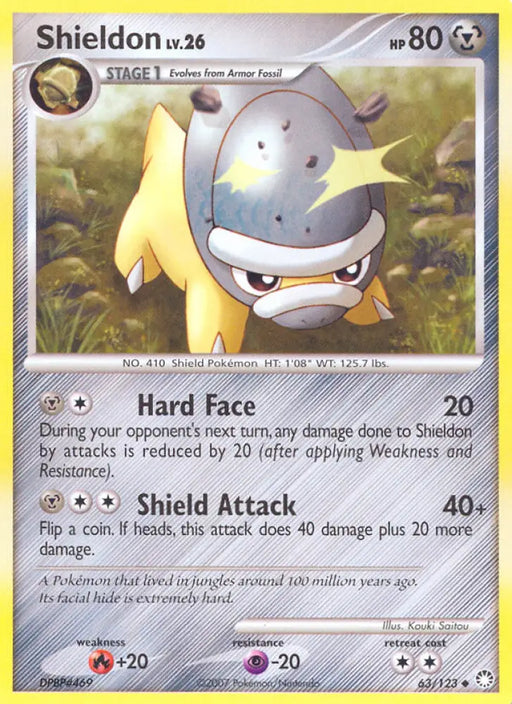 Shieldon (63/123) [Diamond & Pearl: Mysterious Treasures] - Pokemon Single