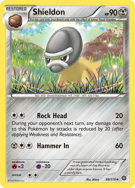 Shieldon (69/114) [XY: Steam Siege] - Pokemon Single