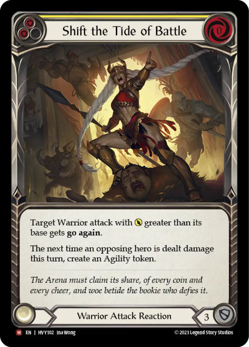 Shift the Tide of Battle [Heavy Hitters] Rainbow Foil - Flesh And Blood Single
