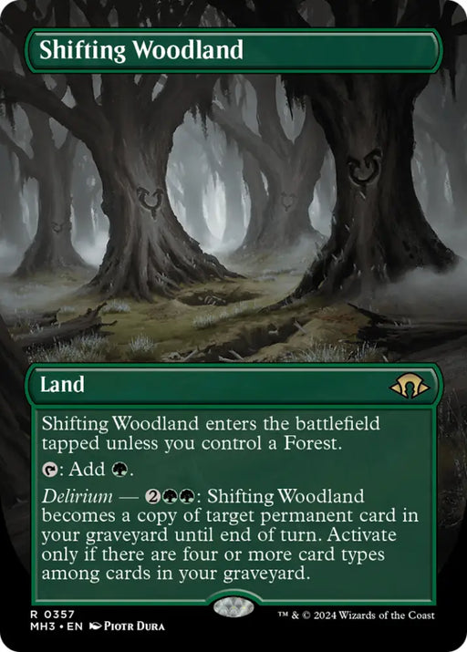 Shifting Woodland (Borderless) [Modern Horizons 3] - MTG Single