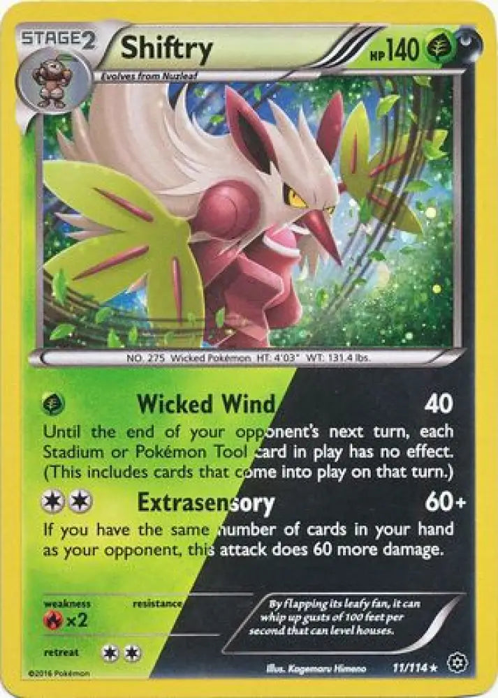 Shiftry (11/114) (Cosmos Holo) [XY: Steam Siege] - Pokemon Single