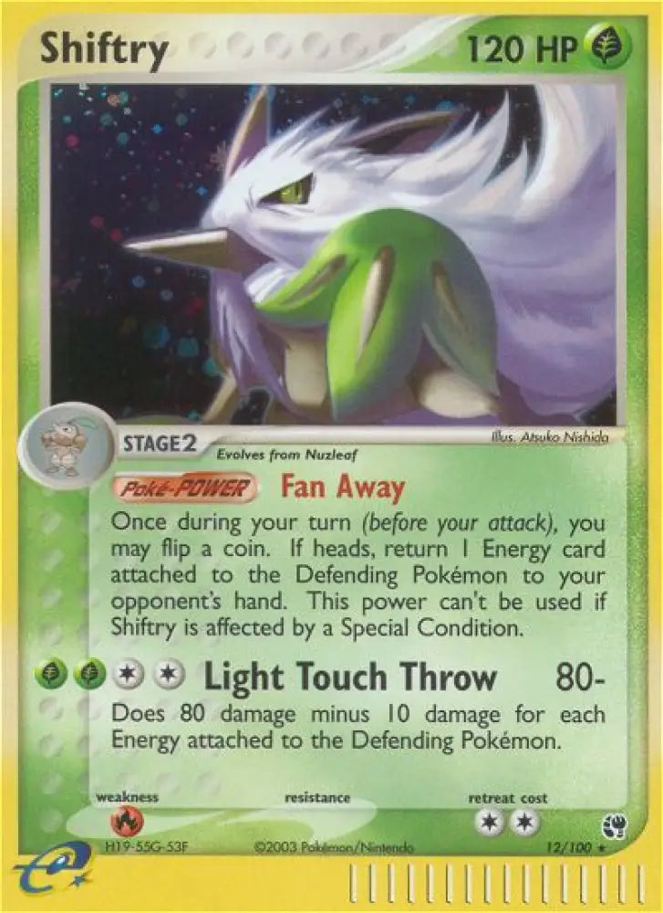 Shiftry (12/100) [EX: Sandstorm] - Pokemon Single