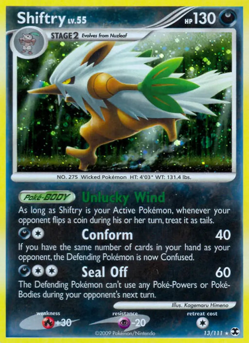 Shiftry (13/111) [Platinum: Rising Rivals] - Pokemon Single