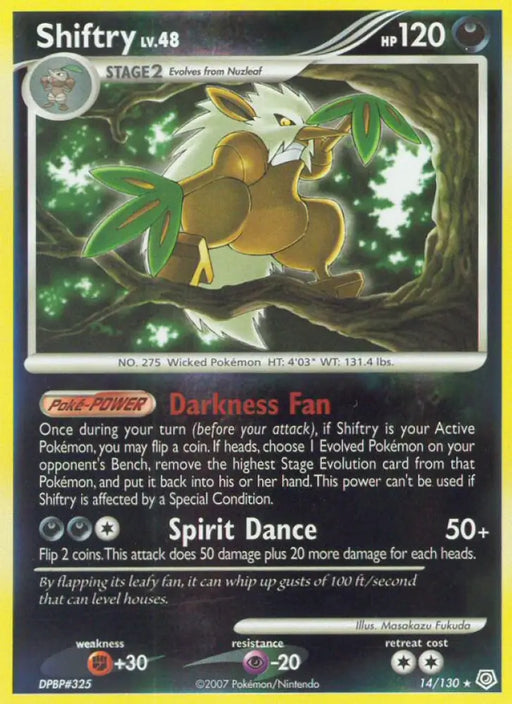 Shiftry (14/130) [Diamond & Pearl: Base Set] - Pokemon Single