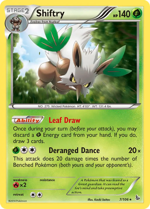 Shiftry (7/106) [XY: Flashfire] - Pokemon Single