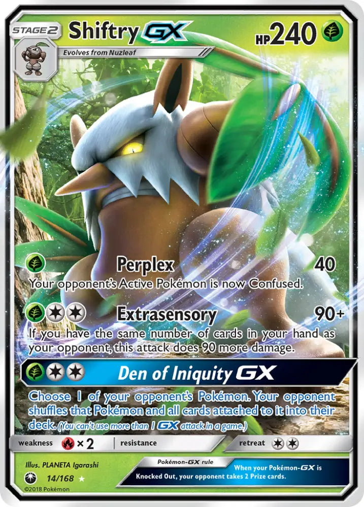 Shiftry GX (14/168) [Sun & Moon: Celestial Storm] - Pokemon Single