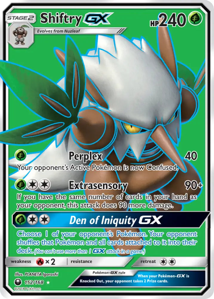 Shiftry GX (152/168) [Sun & Moon: Celestial Storm] - Pokemon Single