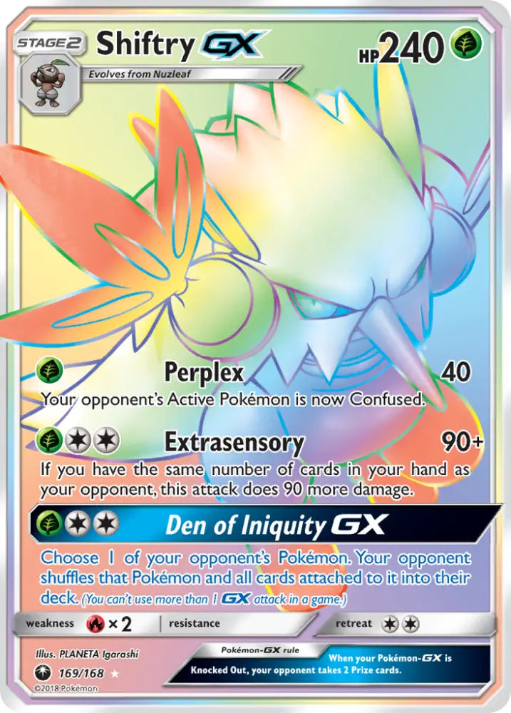 Shiftry GX (169/168) [Sun & Moon: Celestial Storm] - Pokemon Single