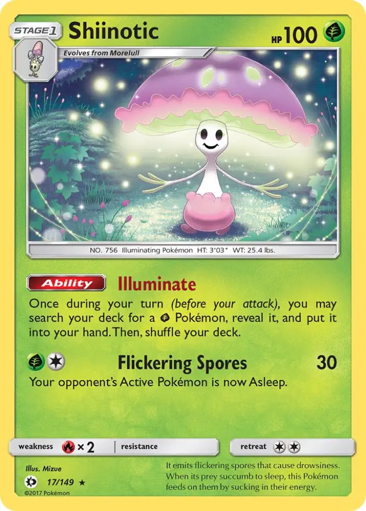 Shiinotic (17/149) (Theme Deck Exclusive) [Sun & Moon: Base Set] - Pokemon Single