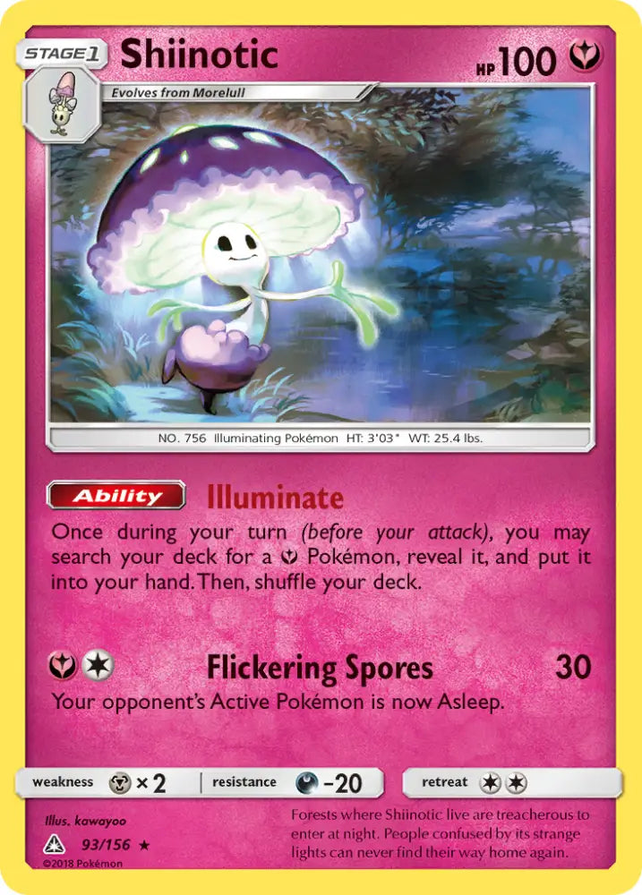 Shiinotic (93/156) [Sun & Moon: Ultra Prism] - Pokemon Single