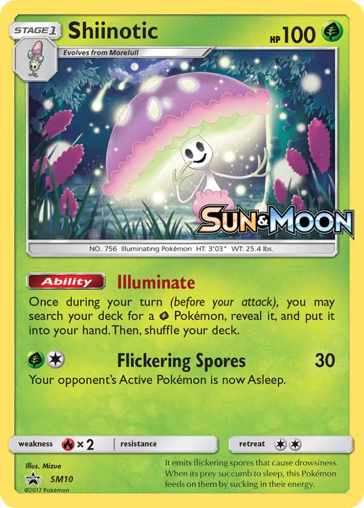 Shiinotic (SM10) [Sun & Moon: Black Star Promos] - Pokemon Single