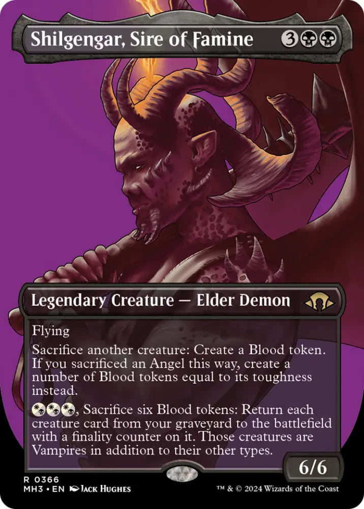 Shilgengar Sire of Famine (Borderless) [Modern Horizons 3] - MTG Single