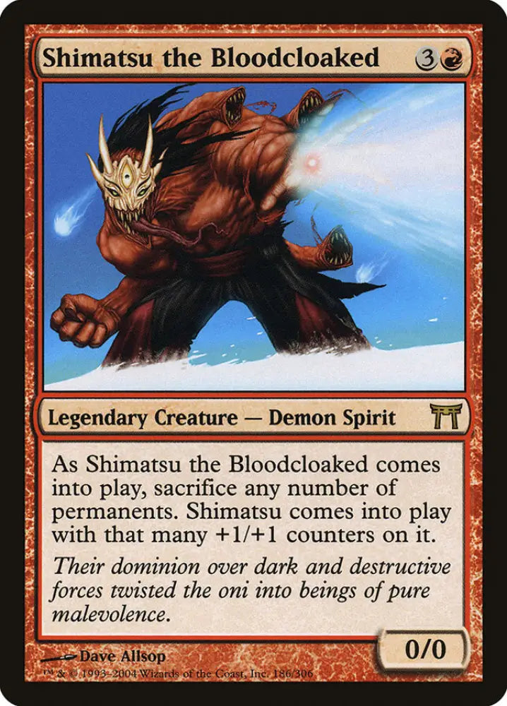 Shimatsu the Bloodcloaked [Champions of Kamigawa] - MTG Single