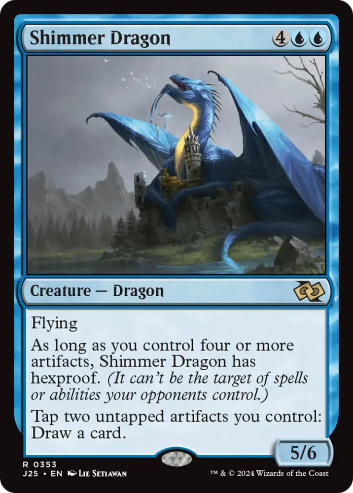 Shimmer Dragon [Foundations Jumpstart] - MTG Single