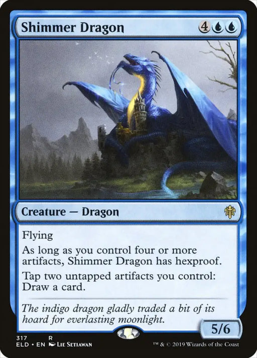 Shimmer Dragon [Throne of Eldraine] - MTG Single