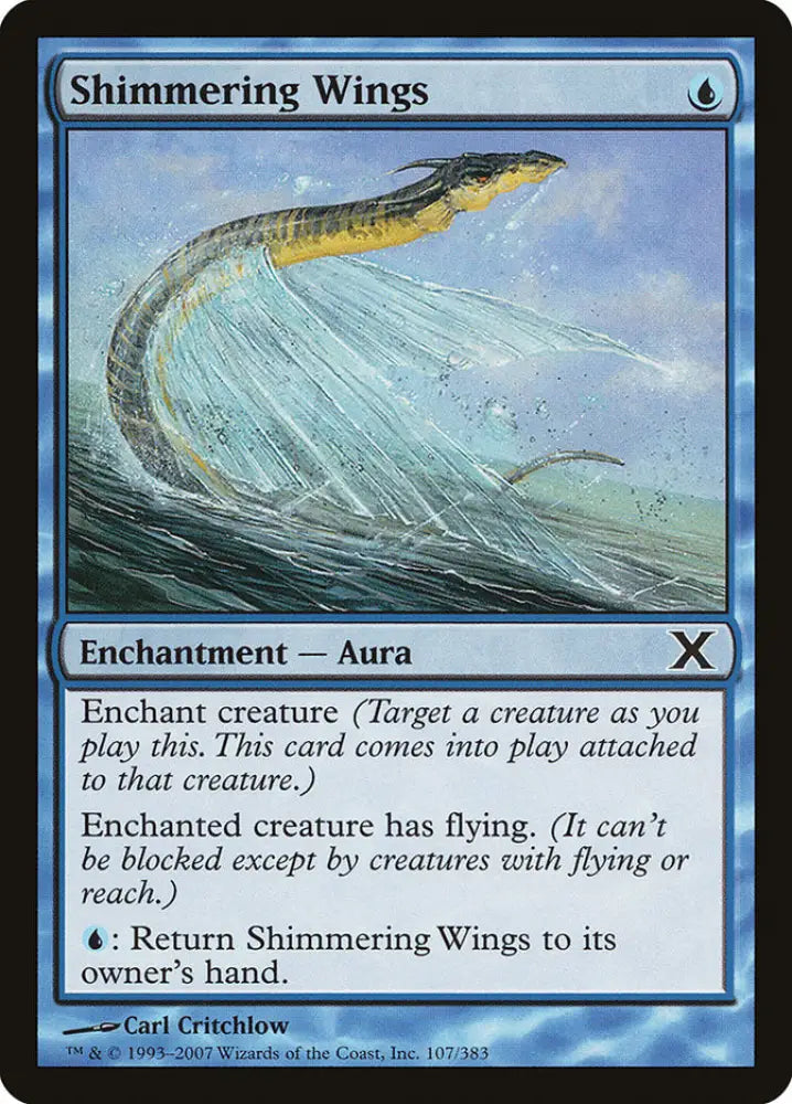 Shimmering Wings [Tenth Edition] - MTG Single
