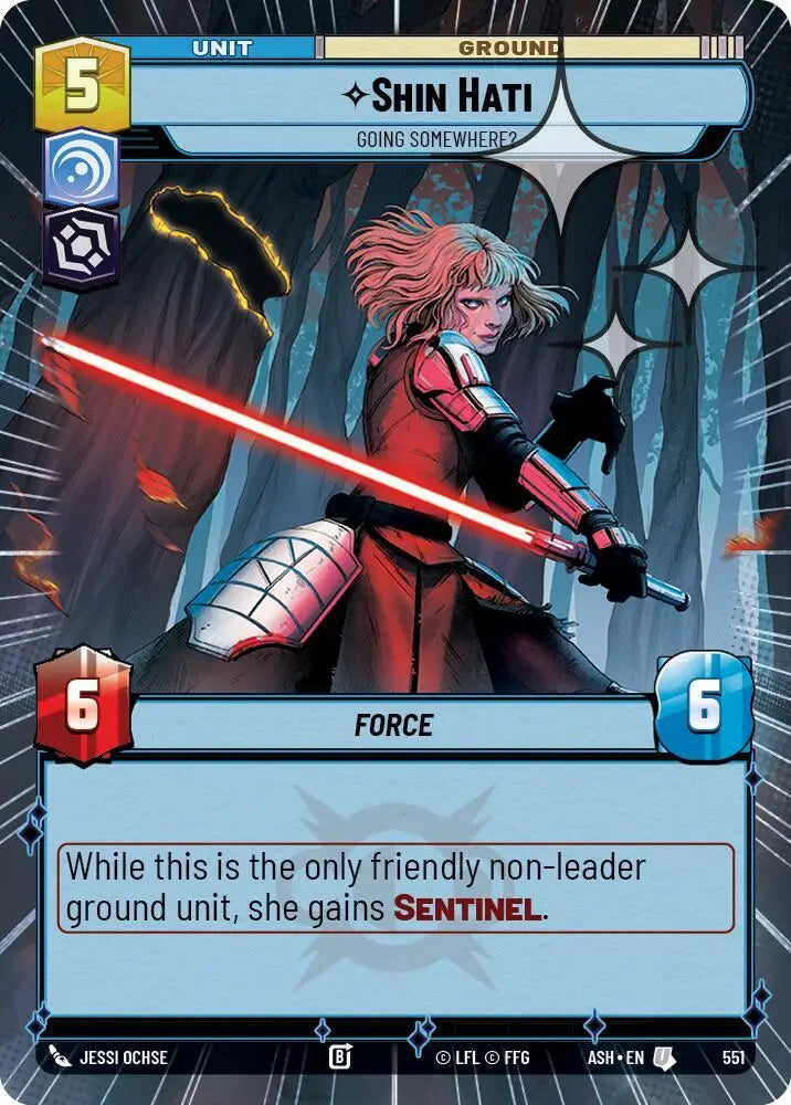 Shin Hati - Going Somewhere? (Hyperspace Foil) (551) [Ashes of the Empire]