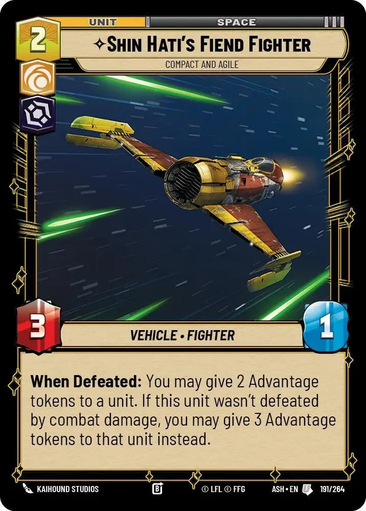Shin Hati's Fiend Fighter - Compact and Agile (191/264) [Ashes of the Empire]