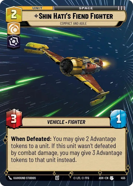 Shin Hati's Fiend Fighter - Compact and Agile (Hyperspace) (455) [Ashes of the Empire]