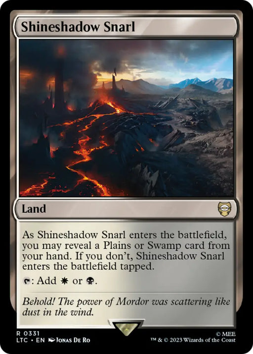Shineshadow Snarl [The Lord of the Rings: Tales of Middle-Earth Commander] - MTG Single