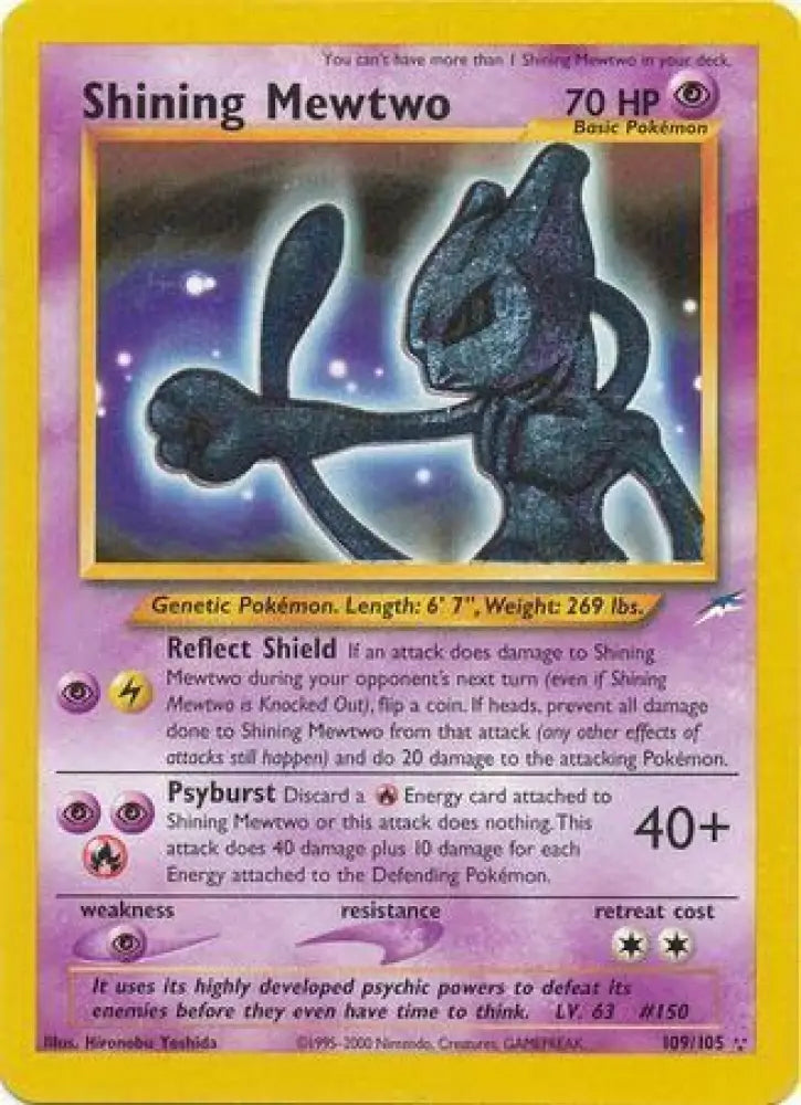 Shining Mewtwo (109/105) [Neo Destiny Unlimited] - Pokemon Single