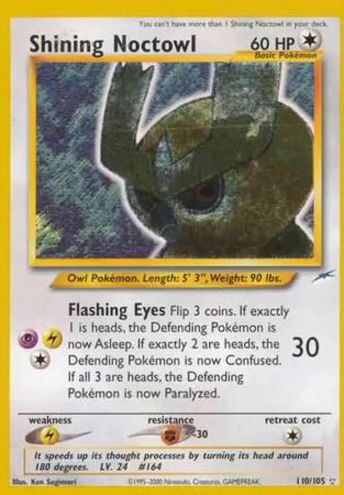 Shining Noctowl (110/105) [Neo Destiny Unlimited] - Pokemon Single
