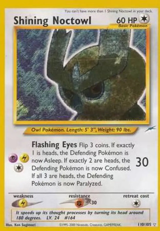 Shining Noctowl (110/105) [Neo Destiny Unlimited] - Pokemon Single