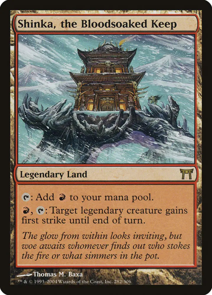 Shinka the Bloodsoaked Keep [Champions of Kamigawa] - MTG Single