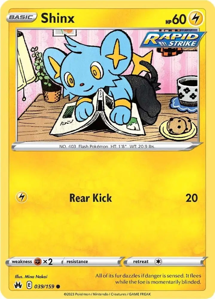 Shinx (039/159) (39) [Sword & Shield: Crown Zenith] - Pokemon Single