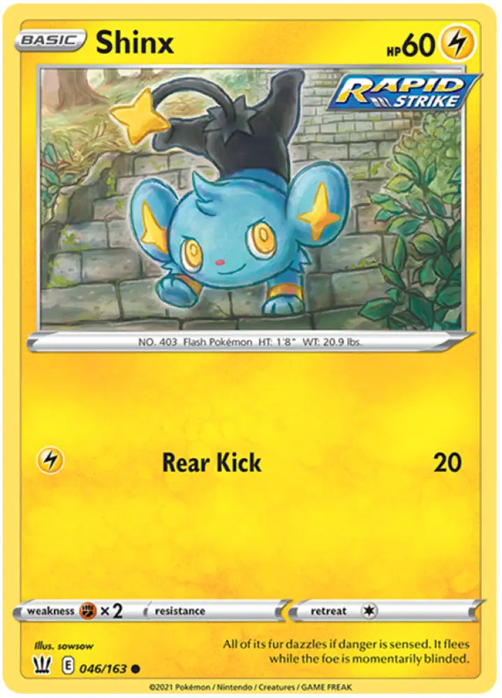 Shinx (046/163) [Sword & Shield: Battle Styles] - Pokemon Single