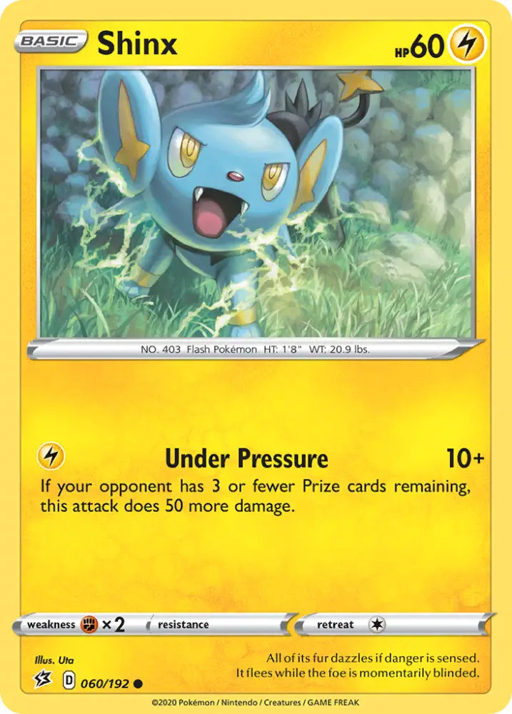 Shinx (060/192) [Sword & Shield: Rebel Clash] - Pokemon Single