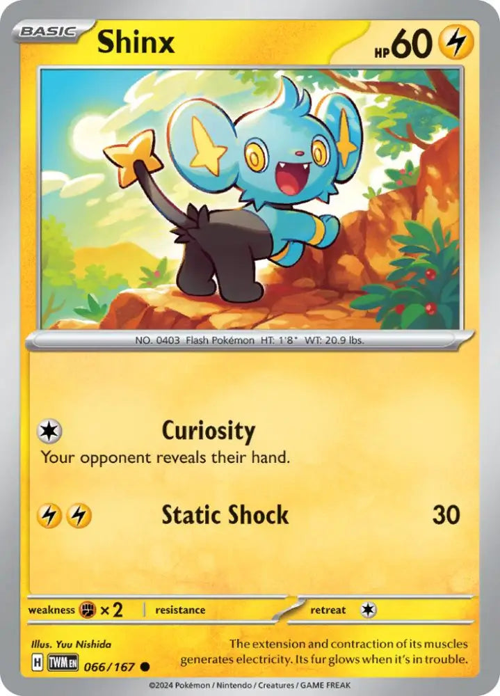 Shinx (066/167) [Scarlet & Violet: Twilight Masquerade] - Pokemon Single