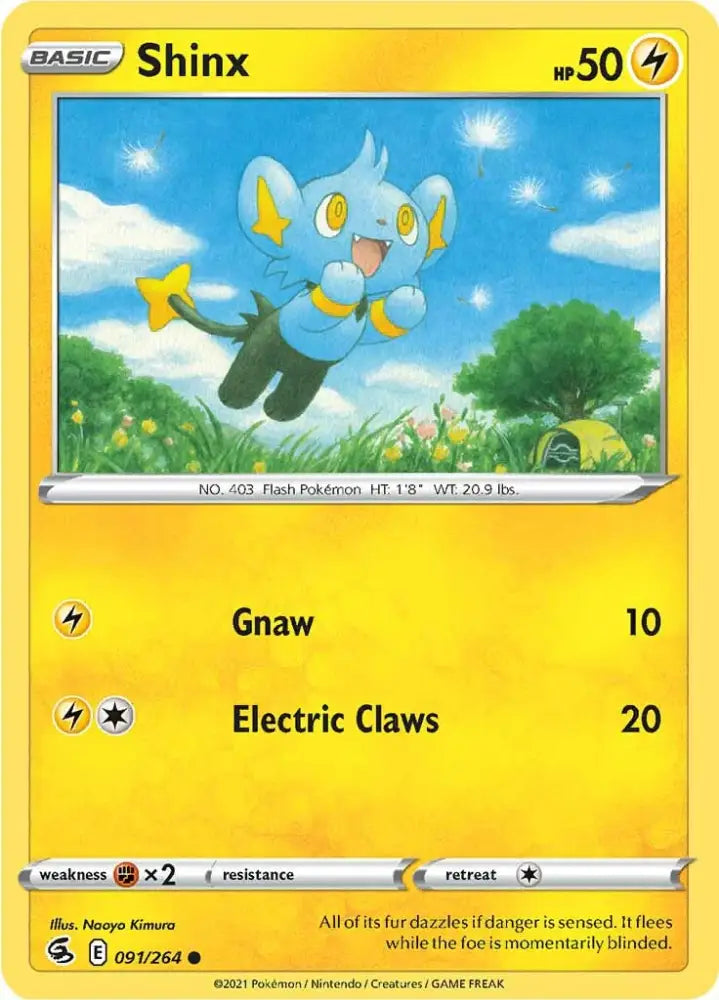 Shinx (091/264) [Sword & Shield: Fusion Strike] - Pokemon Single