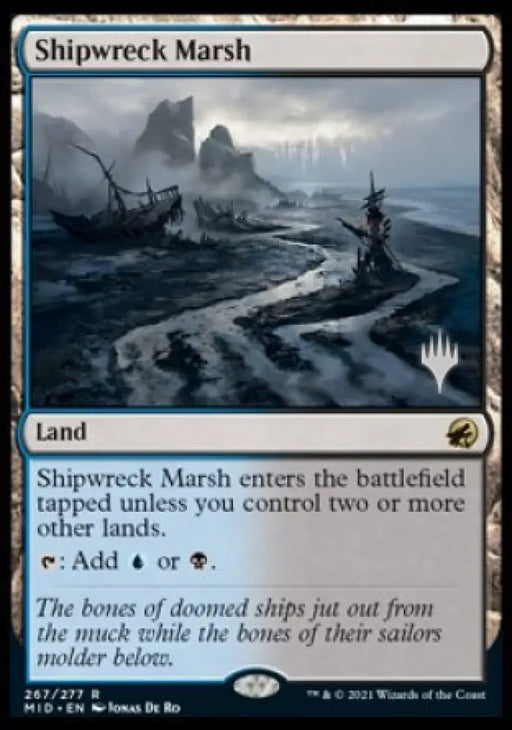 Shipwreck Marsh (Promo Pack) [Innistrad: Midnight Hunt Promos] - MTG Single