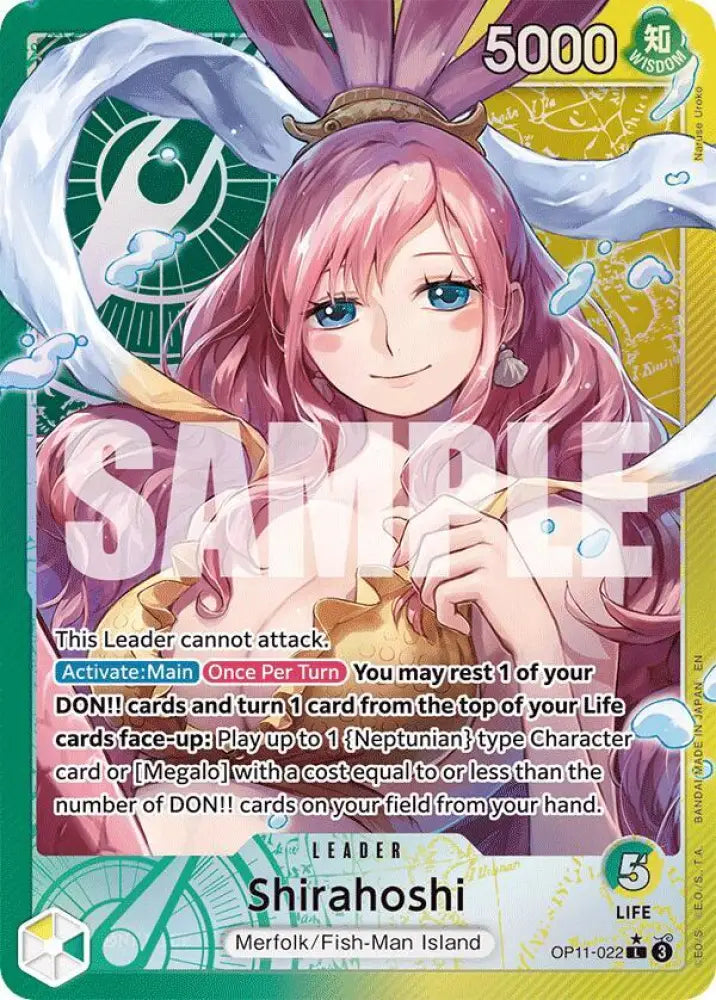 Shirahoshi (022) (Alternate Art) (OP11-022) [A Fist of Divine Speed]