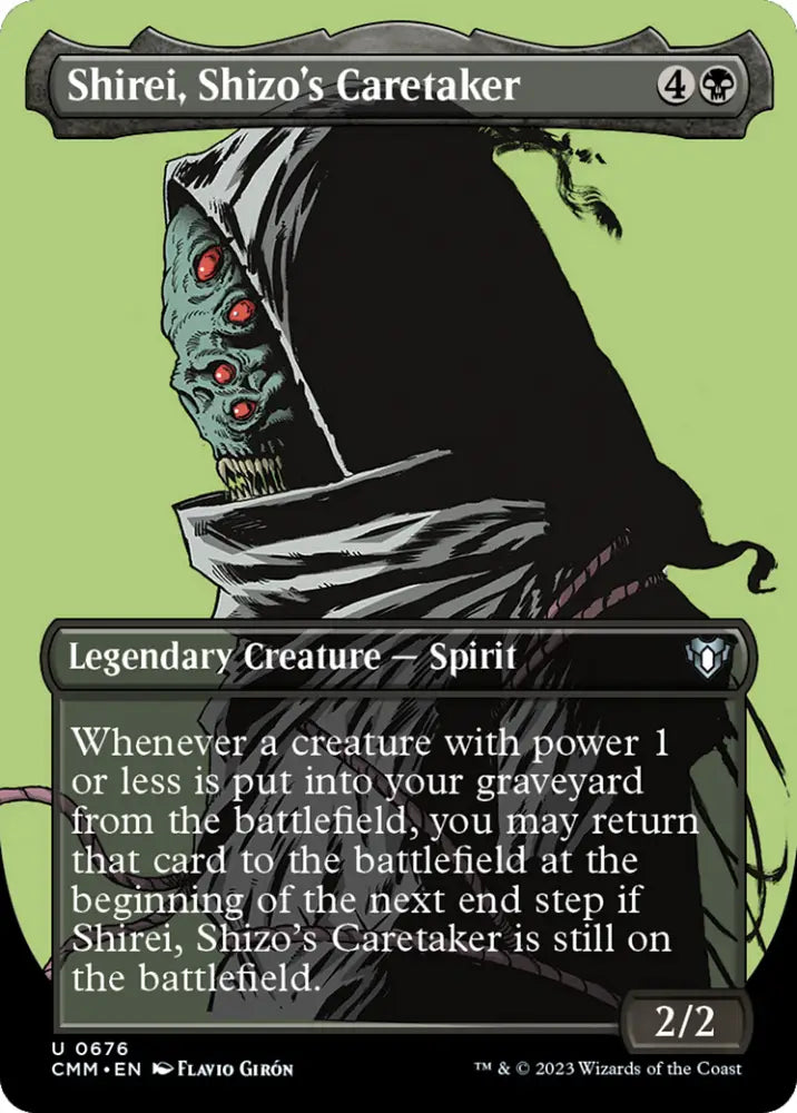 Shirei Shizo’s Caretaker (Borderless Profile) [Commander Masters] - MTG Single