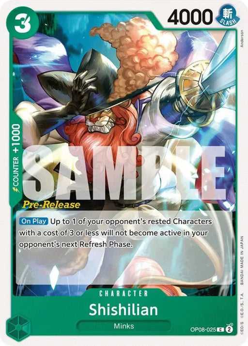 Shishilian (OP08-025) [Two Legends Pre-Release Cards]